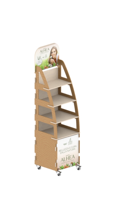 espositore in legno - wooden display stand